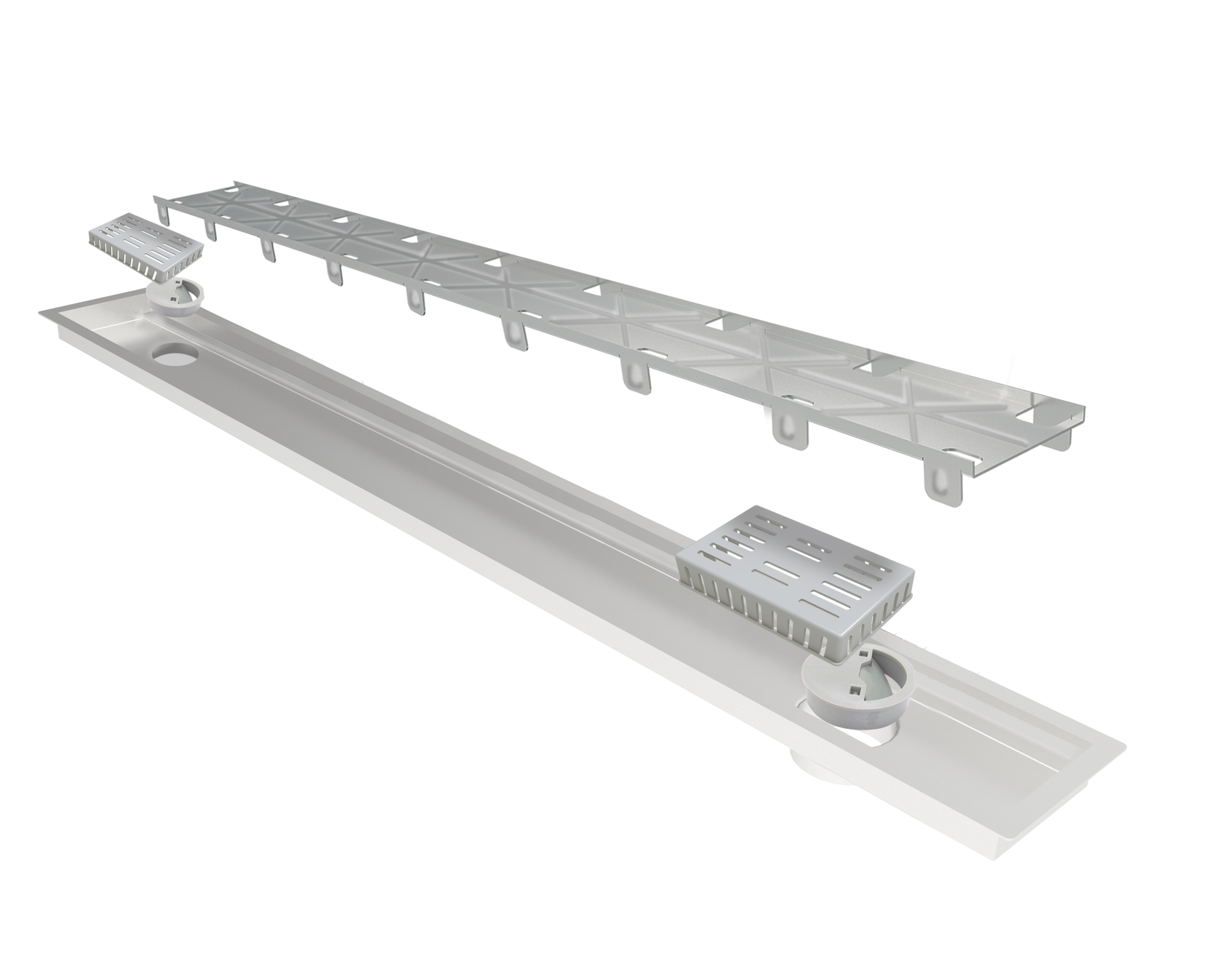 Ralos | Ralo Linear Elleve Multimaster Tampa Oculta 120cm 2 Saidas 2408 ...