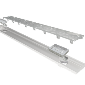 Ralo Linear Elleve Multimaster Tampa Oculta 140cm 2 Saidas  2227