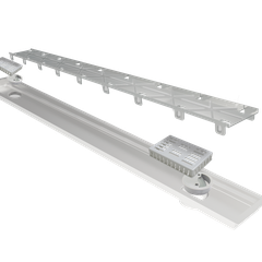 RALO LINEAR ELLEVE MULTIMASTER TAMPA OCULTA 200CM 2 SAIDAS 931