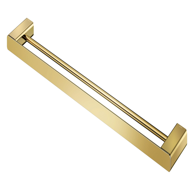 PORTA-TOALHAS DUPLO DOCOL FLAT OURO POLIDO