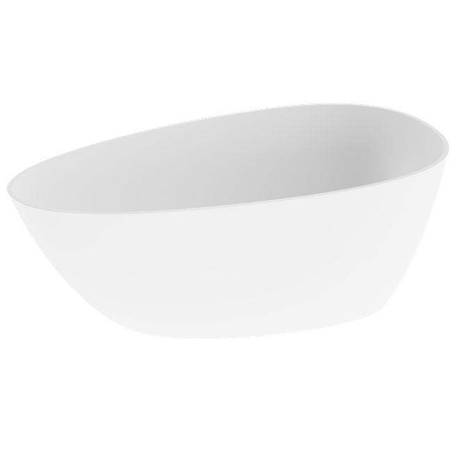 SBBF00101010401 BANHEIRA SABBIA ANGRA E BRANCA FOSCO ACETINADO COM SIFAO CROMADO (LADRAO)