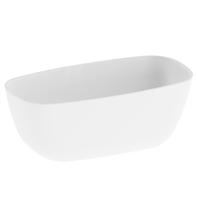 SBBF00201010203 BANHEIRA SABBIA BAHIA BRANCA FOSCO ACETINADO COM SIFAO PRETO FOSCO (LADRAO)