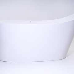 SBBF00401010201 BANHEIRA SABBIA FLORIPA D BRANCO FOSCO ACETINADO SIFAO CROMADO (LADRAO)