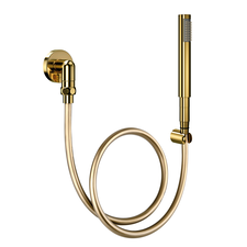 90018346043 Ducha Manual C30 Com Joelho 90 em Ouro Polido