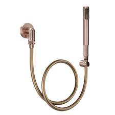 90018346069 Ducha Manual C30 Com Joelho 90 em Cobre Escovado