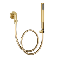 DUCHA MANUAL C30 COM JOELHO 90 EM OURO ESCOVADO