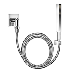 DUCHA MANUAL SQUARE COM JOELHO 90 CROMADA