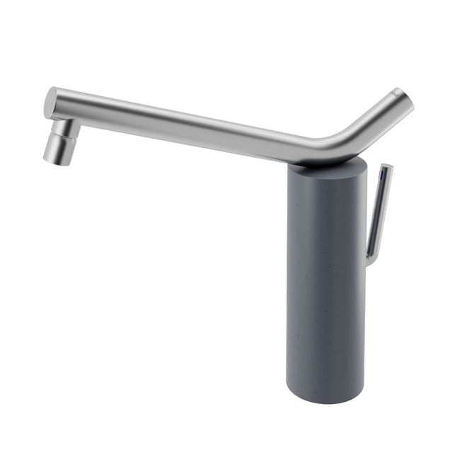 MONOCOMANDO PARA COZINHA DE MESA NAIADE INOX ESCOVADO/BASALTO
