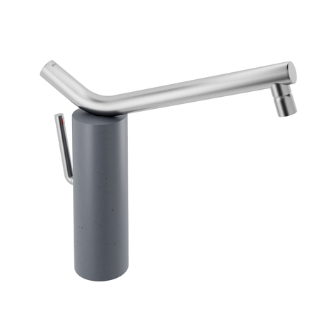 MONOCOMANDO PARA COZINHA DE MESA NAIADE INOX ESCOVADO/BASALTO METAIS