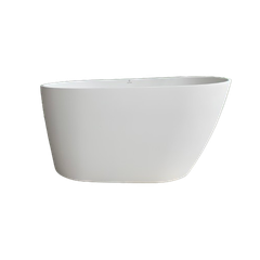 BANHEIRA SABBIA ILHEUS DURAMATT FOSCO ACETINADO BRANCO VALVULA CLICK COR NIQUEL ESCOVADO