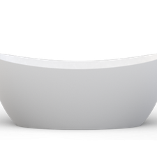 Sbbf01201010204 Banheira Sabbia Sampa 1.70 Duramatt Fosco Acetinado Branco Sifao Externo Cor Ouro Polido