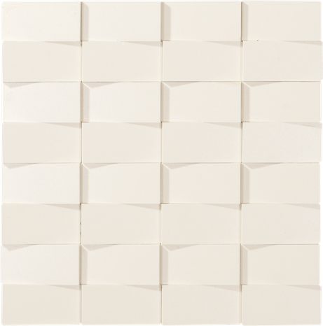 MOS RELEVO IRREGOLARE BIANCO 30X30 Natural