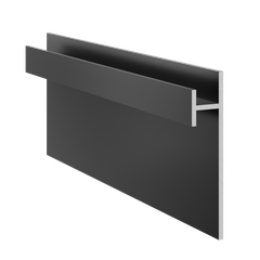 RODAPE ALUMINIO PRETO