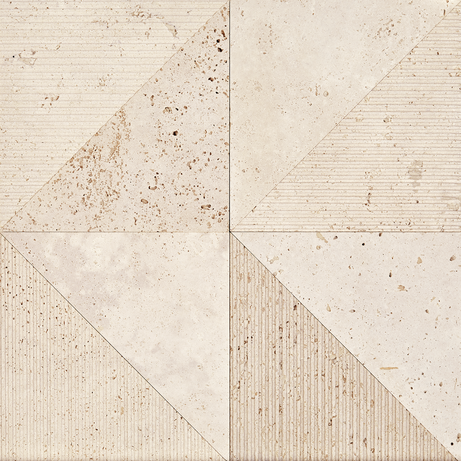 TRIANGOLO TRAVERTINO 29X29 Mate