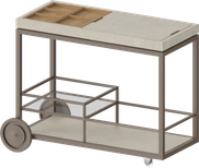 A2to Estacao Lateral Para Acessorios Dansk Cement Graphite 50x90x110