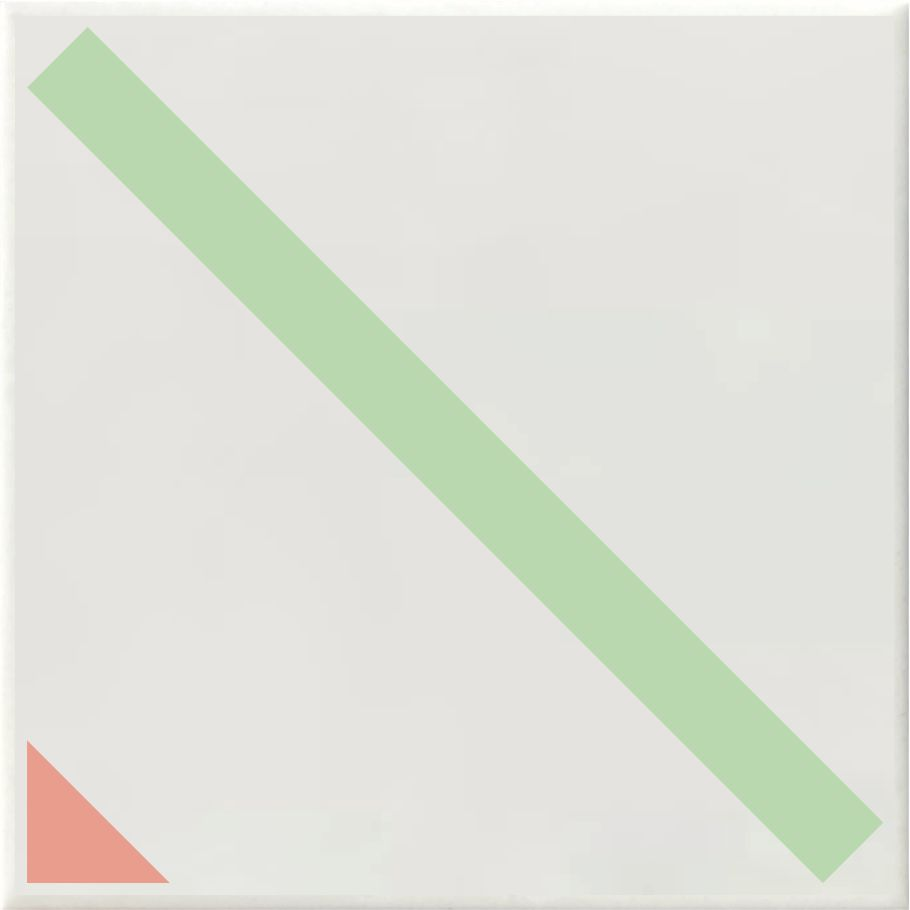 Peppy Diagonal - Mint / Light Pink