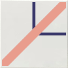 Peppy Arrow - Light Pink / Royal Blue