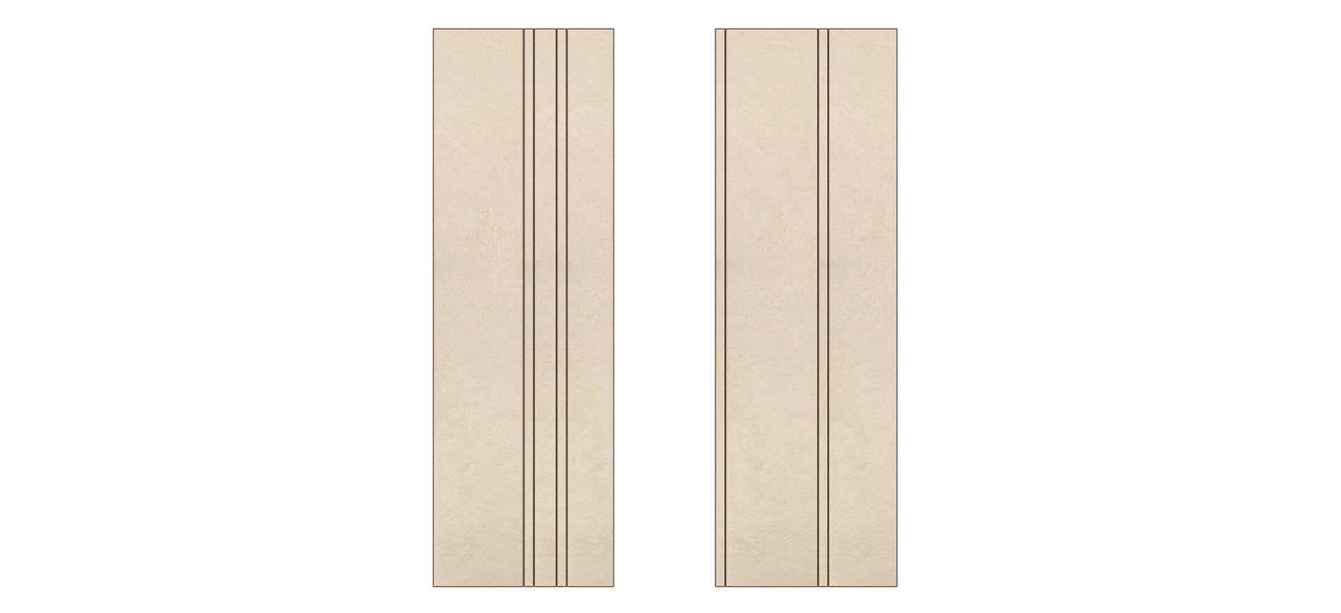 Revestimento Mos Slatted Panel Irregular Dansk Cement White 30x 30 - Portobello