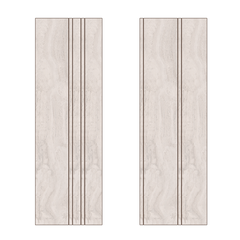 MOS SLATTED PANEL IRREGULAR AETERNA BIANCO