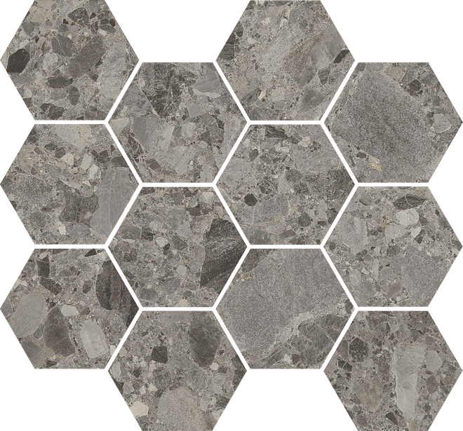 MOS HEXA LOMBARDA MASSIMA GRIGIO D'ISEO