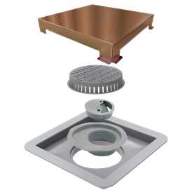 Ralo Linear Elleve Square Tampa Red Gold 15x15   4245