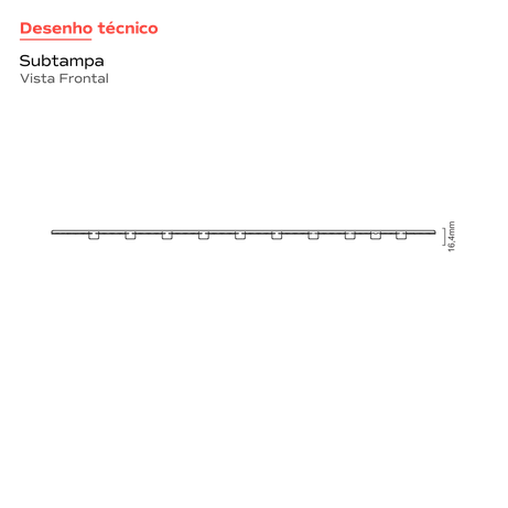 RALO LINEAR ELLEVE VERSATILE TAMPA OCULTA 50CM    4251 RALOS