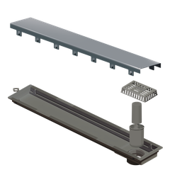 RALO LINEAR ELLEVE VERSATILE TAMPA INOX 50CM    4252