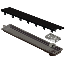 Ralo Linear Elleve Versatile Tampa Black Matte 50cm   4254