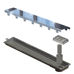 RALO LINEAR ELLEVE VERSATILE TAMPA INOX POLIDO 50CM   4256