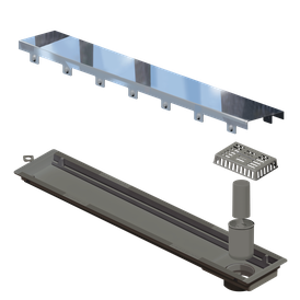 Ralo Linear Elleve Versatile Tampa Inox Polido 50cm   4256