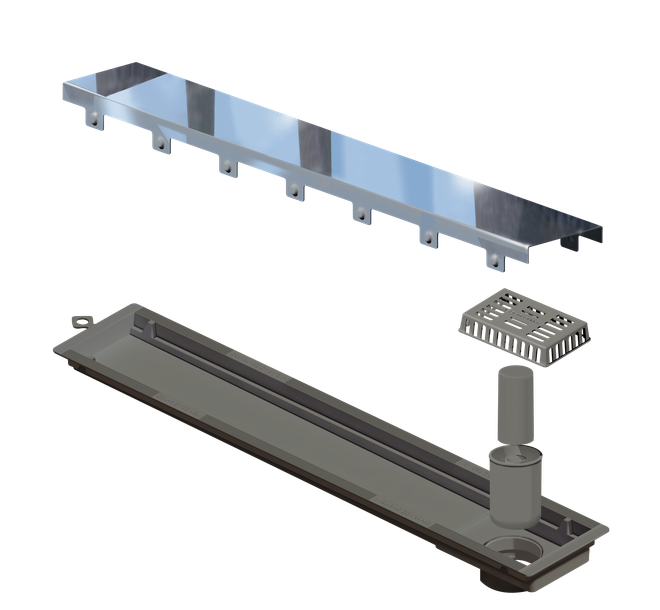 RALO LINEAR ELLEVE VERSATILE TAMPA INOX POLIDO 50CM   4256
