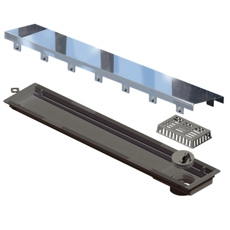 RALO LINEAR ELLEVE VERSATILE TAMPA INOX POLIDO 50CM   4256 RALOS