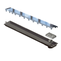 RALO LINEAR ELLEVE VERSATILE TAMPA INOX POLIDO 75CM   4262