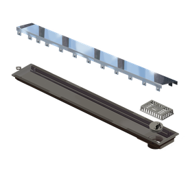 Ralo Linear Elleve Versatile Tampa Inox Polido 75cm   4262