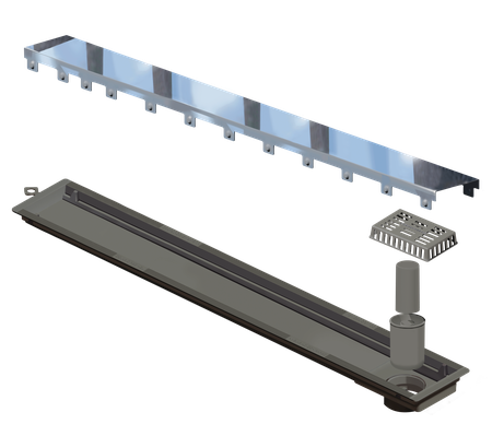 RALO LINEAR ELLEVE VERSATILE TAMPA INOX POLIDO 75CM   4262 RALOS