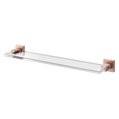 PRATELEIRA ACRILICA SQUARE COBRE ESCOVADO