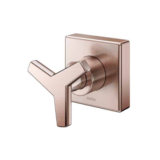 ACABAMENTO PARA REGISTRO BASE DECA 1/2, 3/4 E 1 DOCOL CITY COBRE ESCOVADO