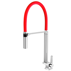 TORNEIRA PARA COZINHA BICA ALTA DOC VERMELHO