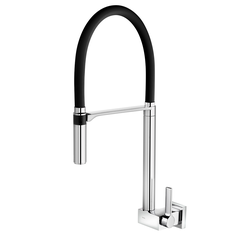 TORNEIRA PARA COZINHA DE PAREDE BICA ALTA DOC PRETO