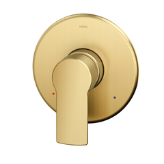 ACABAMENTO MONOCOMANDO PARA CHUVEIRO E DUCHA HIGIENICA 1/2 ARGON OURO ESCOVADO