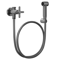 DUCHA HIGIENICA COM REGISTRO E DERIVACAO LISS GRAFITE ESCOVADO