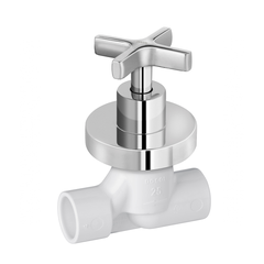 REGISTRO BASETEC PVC CERAMICO 25 MM COM ACABAMENTO INVICTA