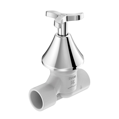 REGISTRO BASETEC PVC CERAMICO 25MM COM ACABAMENTO NOVA PERTUTTI