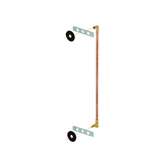 KIT REGISTRO PRESSAO 3/4 COM JOELHO 1/2 / TUBO DIAMETRO 22 COM TRAVESSA DE 60 CM