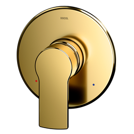 Acabamento Monocomando Para Chuveiro e Ducha Higienica 1/2 Argon Ouro Polido