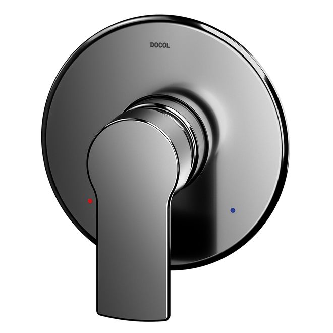ACABAMENTO MONOCOMANDO PARA CHUVEIRO E DUCHA HIGIENICA 1/2 ARGON GRAFITE POLIDO
