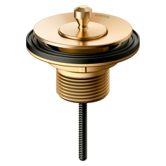 VALVULA DE SAIDA D AGUA UNIVERSAL PARA BANHEIRO EM METAL 7/8 OURO POLIDO