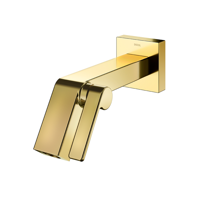 TORNEIRA PARA BANHEIRO DE PAREDE DOCOL STILLO OURO POLIDO