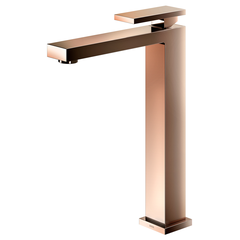 TORNEIRA PARA BANHEIRO BICA ALTA NEW EDGE COBRE POLIDO