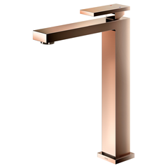 MONOCOMANDO PARA BANHEIRO BICA ALTA NEW EDGE COBRE POLIDO